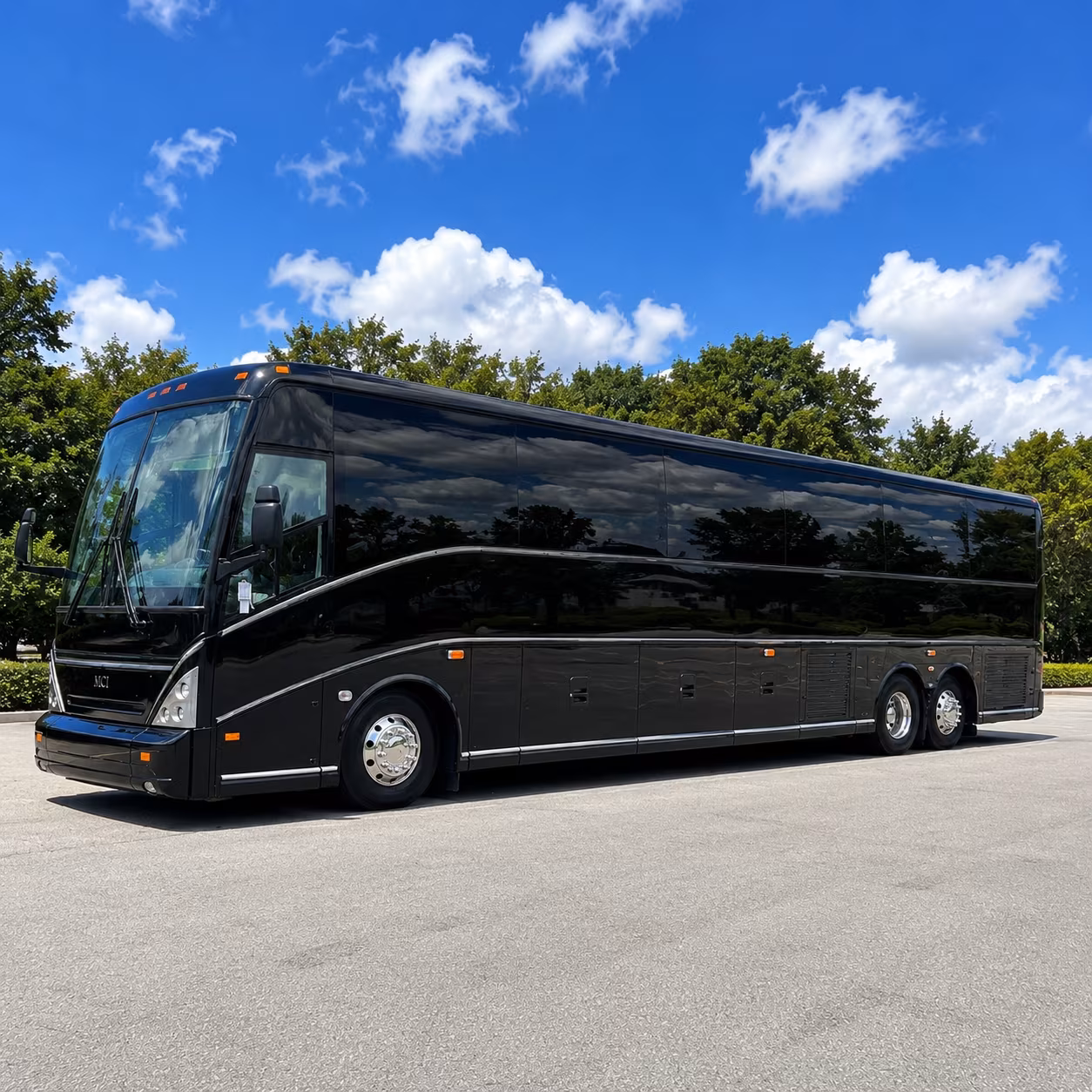 one bus keeps every wedding guest on schedule in sandy springs